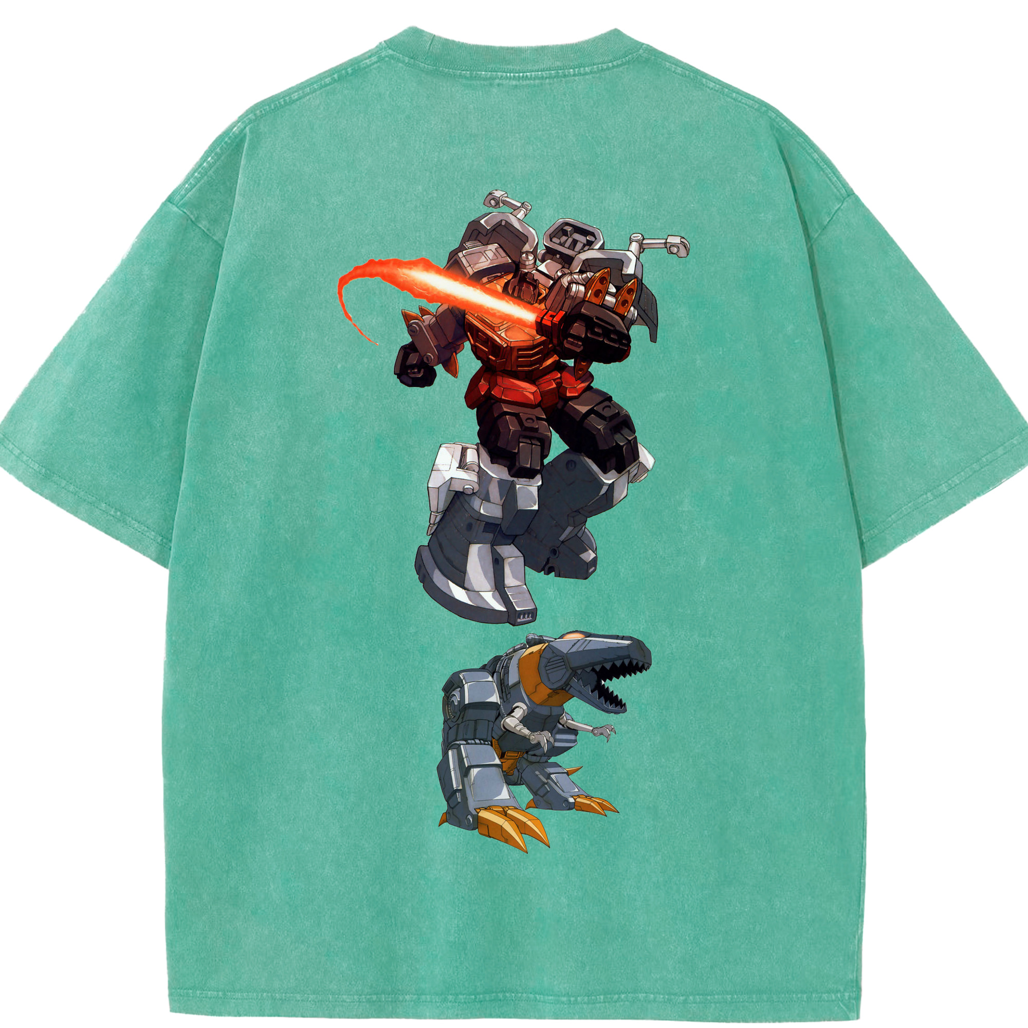 （画像用）  綿100% ヴィンテージ風 半袖Tシャツ（背面プリント）